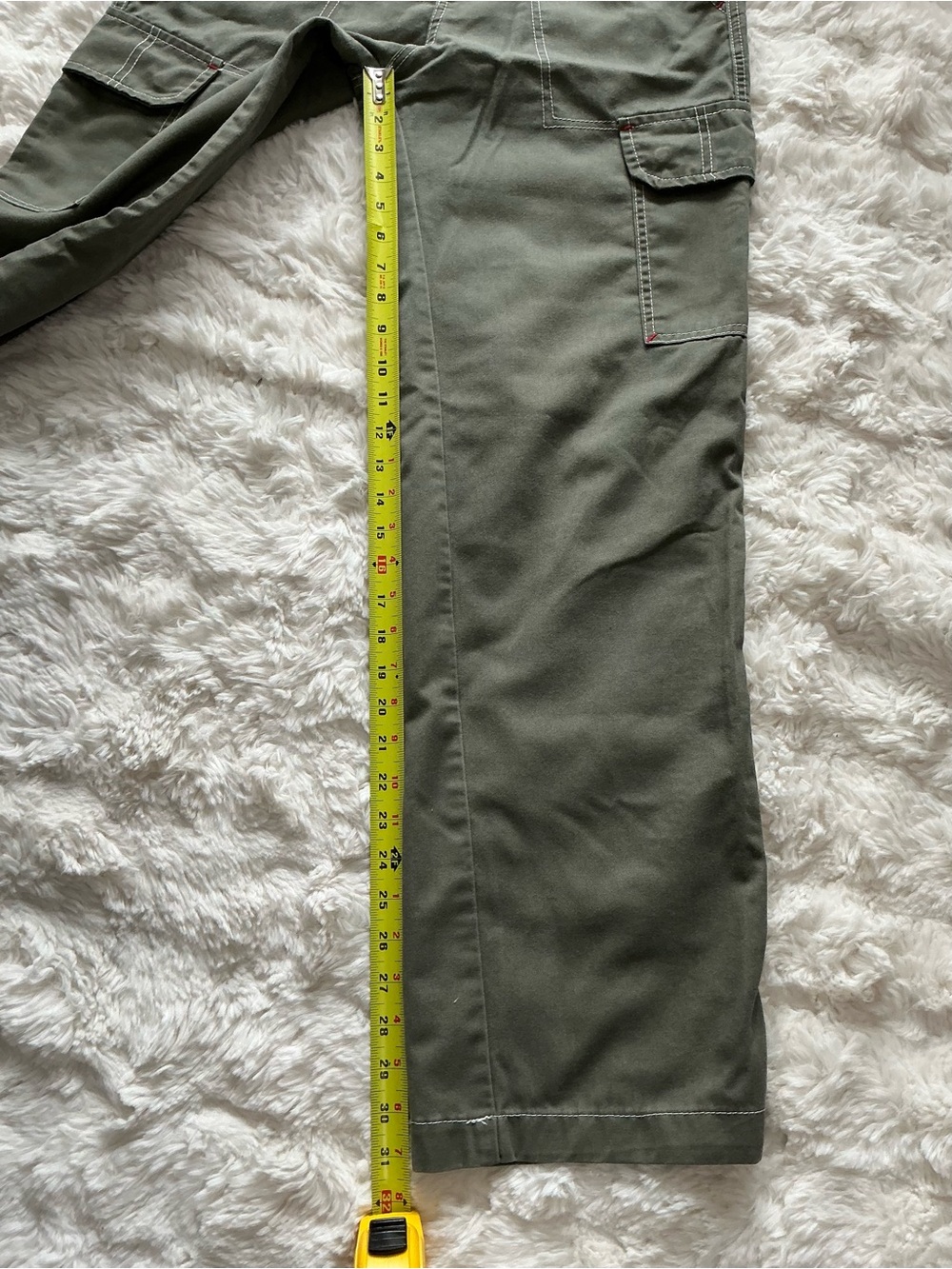 True Religion Olive Green Boyfriend Cargo Jeans - Picture 8 of 9